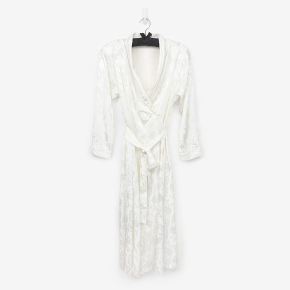 Victoria's Secret Other - Victoria's Secret Floral Jacquard Robe Size P/S Vintage Gold Label Bridal
